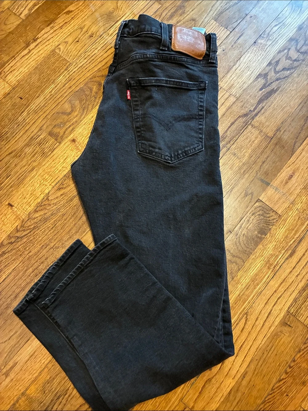 Levi's Men’s Black Slim Straight Jeans